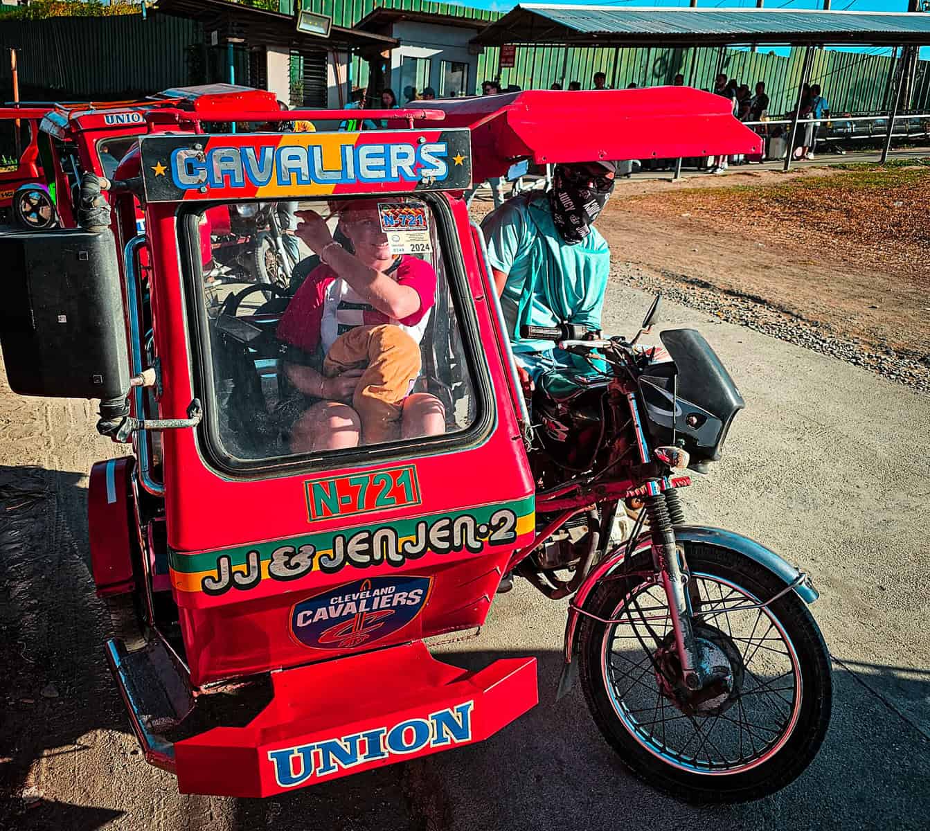 Transportmittel auf den Philippinen hier ein Tricycle