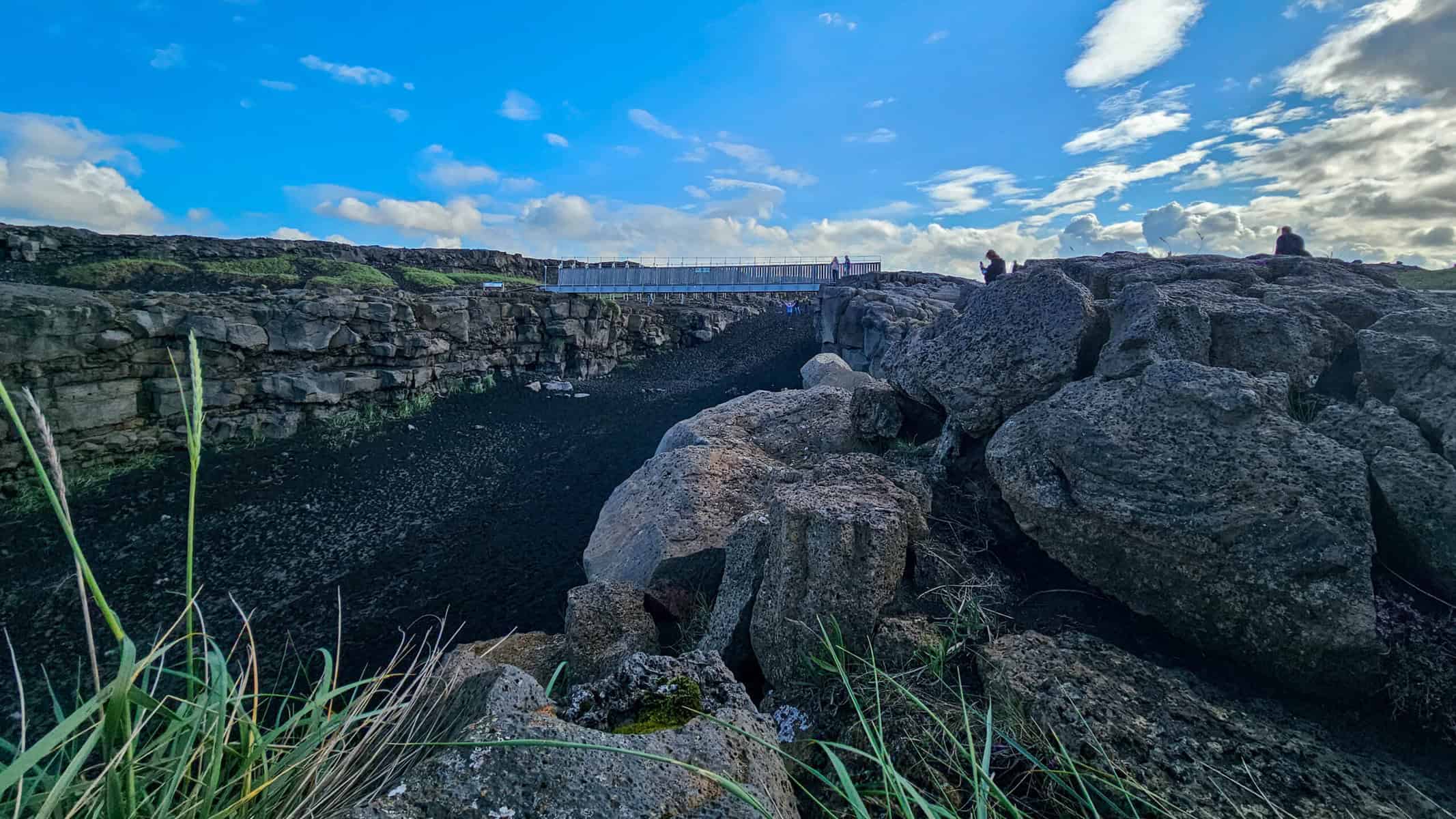 Brücke zwischen den Kontinenten auf Reykjanes